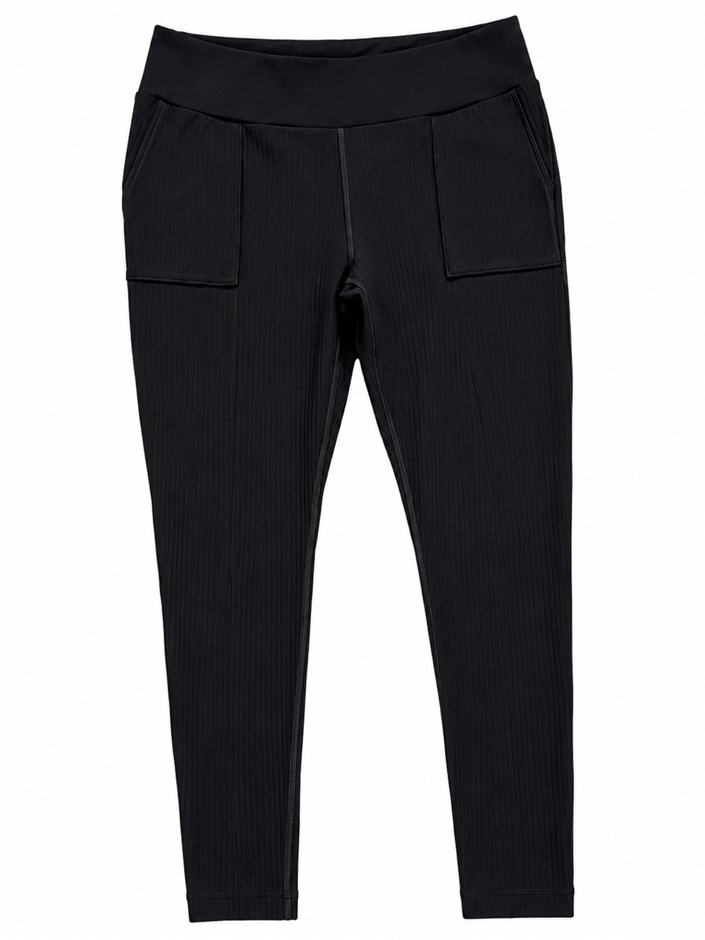 Mondetta Black Herringbone Pull On Pants Leggings XXL Stretch Pockets